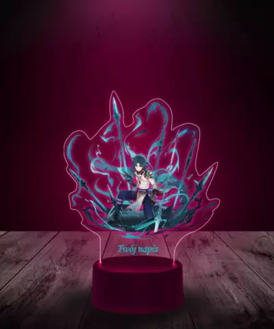 Lampka LED Plexido z Nadrukiem Genshin Impact Xiao