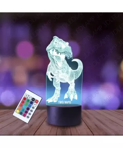Lampka Nocna 3D LED LAMP Tyranozaur