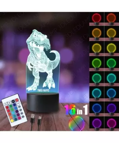 Lampka Nocna 3D LED LAMP Tyranozaur