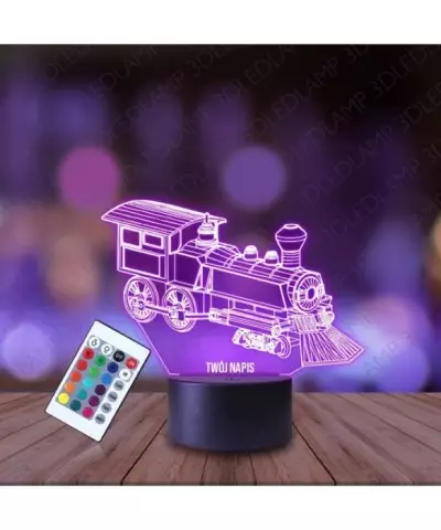 Lampka Nocna 3D LED LAMP Lokomotywa Pociąg