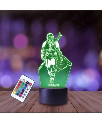 Lampka Nocna 3D LED LAMP Mandalorian