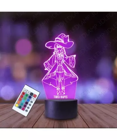 Lampka Nocna 3D LED LAMP Wandering Witch Elaina