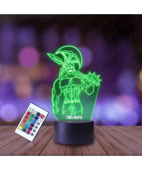 Lampka Nocna 3D LED LAMP The Seven Deadly Sins Alinzo