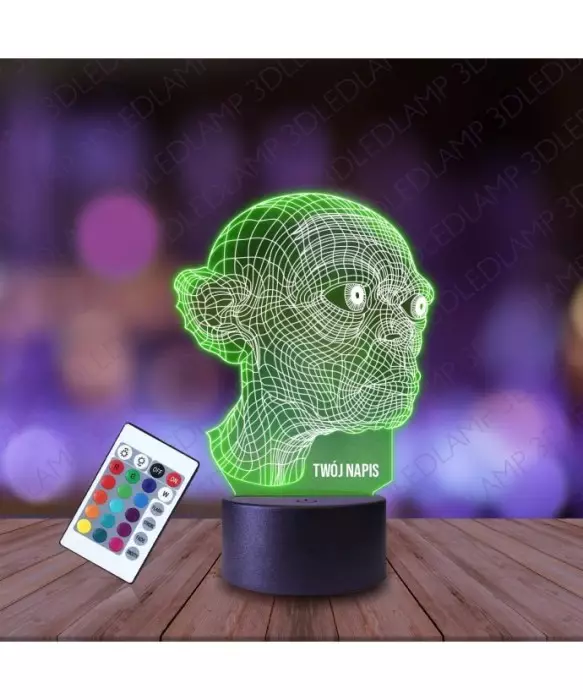 Lampka Nocna 3D LED LAMP Władca Pierścieni Golum