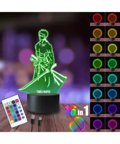 Lampka Nocna 3D LED LAMP One Piece Shenjia