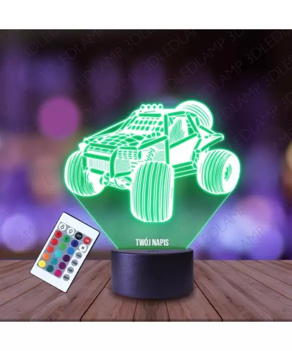 Lampka Nocna 3D LED LAMP Pojazd Monster Truck