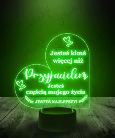 Lampka LED 3D Plexido Prezent dla Przyjaciela