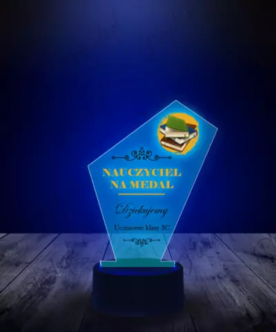 Lampka LED Plexido z Nadrukiem Prezent dla Nauczyciela