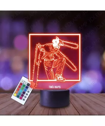 Lampka Nocna 3D LED LAMP Chainsaw Man