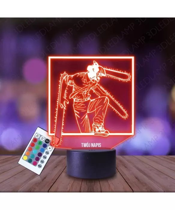 Lampka Nocna 3D LED LAMP Chainsaw Man
