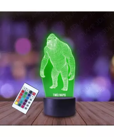 Lampka Nocna 3D LED LAMP Małpa Goryl