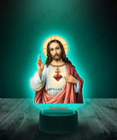 Lampka LED Plexido z Nadrukiem Religijna Jezus