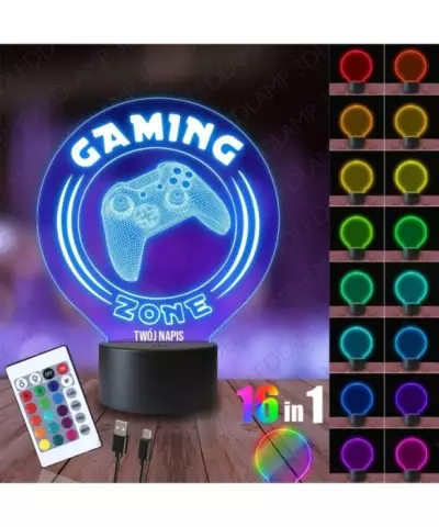 Lampka Nocna 3D LED LAMP Pad Gamingowy Xbox