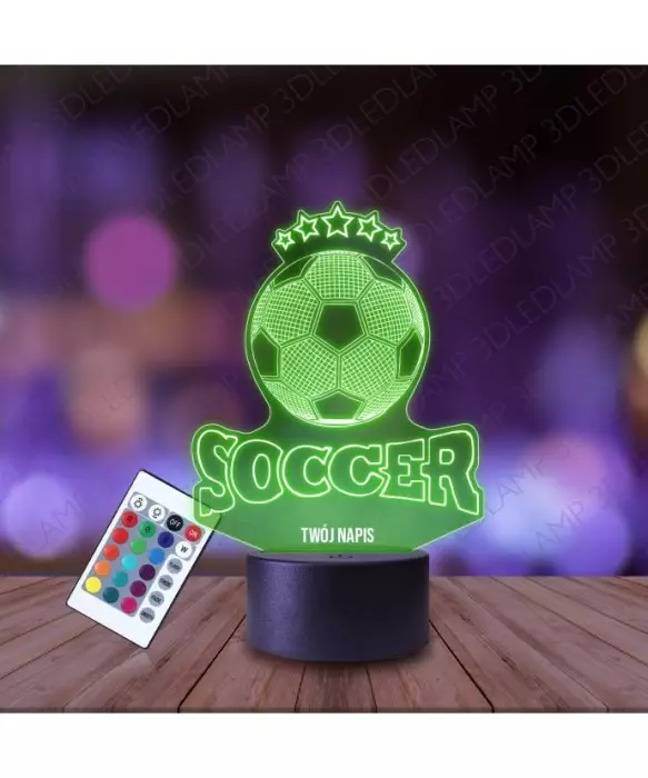 Lampka Nocna 3D LED LAMP Piłka Nożna Soccer