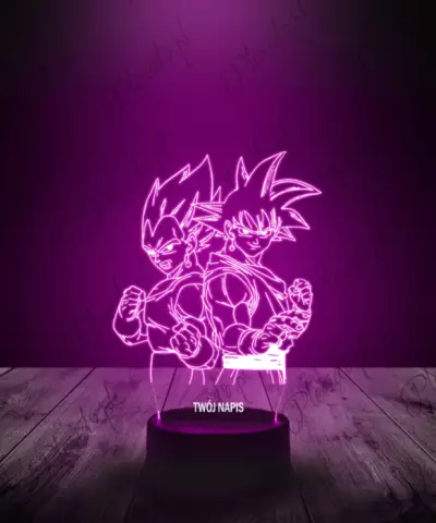 Lampka LED 3D Plexido Dragon Ball Dwie Postacie - 2