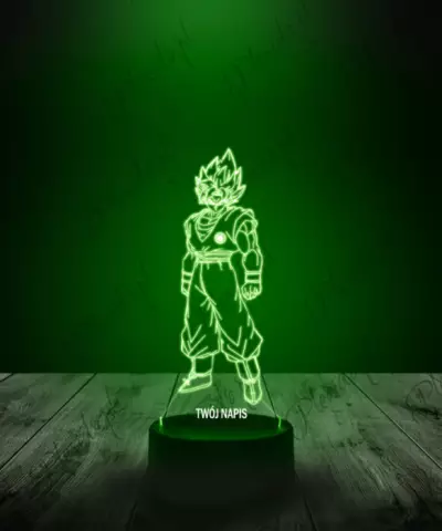 Lampka LED 3D Plexido Dragon Ball Goku SSJ2