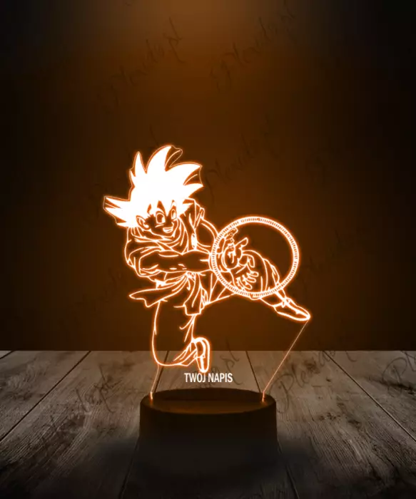 Lampka LED 3D Plexido Dragon Ball Goku Obręcz