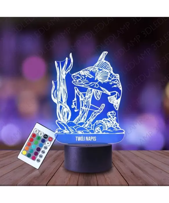 Lampka Nocna 3D LED LAMP Ryba Karp