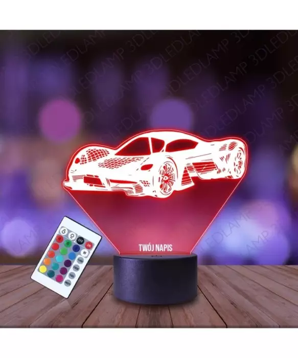 Lampka Nocna 3D LED LAMP Sportowy Samochód