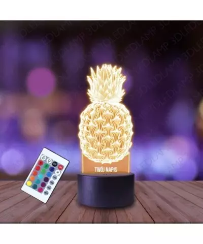 Lampka Nocna 3D LED LAMP Ananas Owoc
