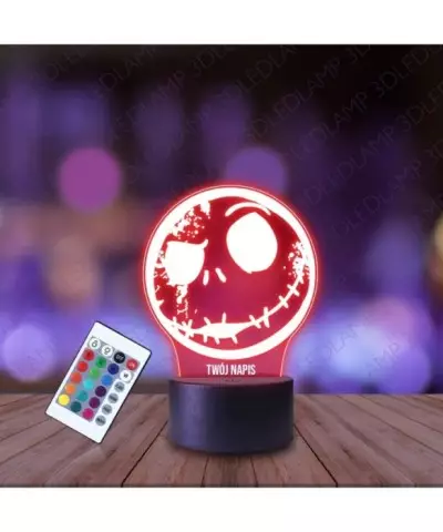 Lampka Nocna 3D LED LAMP Miasteczko Halloween Jack