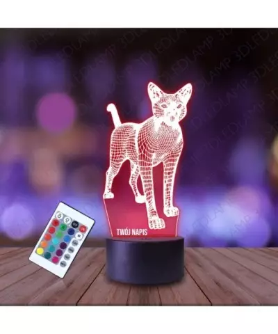Lampka Nocna 3D LED LAMP Kot Syjamski