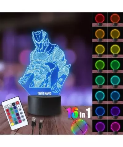 Lampka Nocna 3D LED LAMP Fortnite Omega