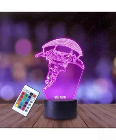 Lampka Nocna 3D LED LAMP Fortnite Paralotnia