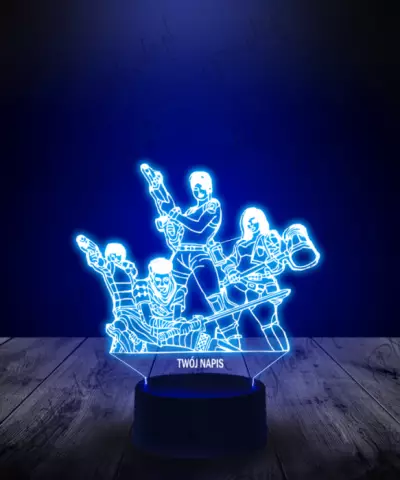 Lampka LED 3D Plexido Fortnite Postacie Grupa
