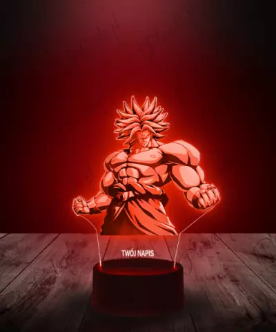 Lampka LED 3D Plexido Dragon Ball Brolly Anime