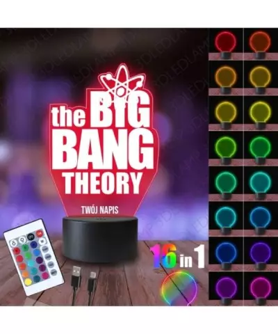 Lampka Nocna 3D LED LAMP Teoria Wielkiego Wybuchu