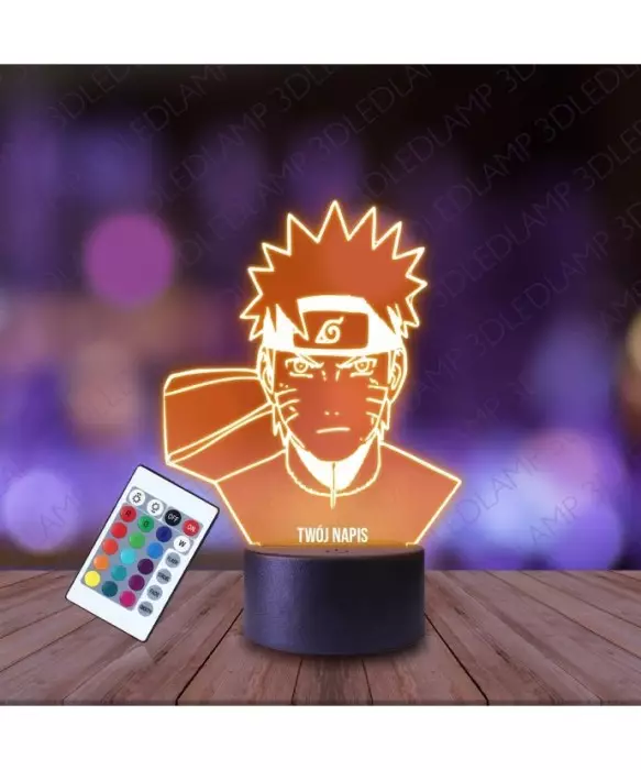 Lampka Nocna 3D LED LAMP Naruto Portret