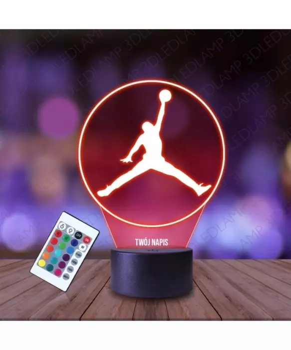 Lampka Nocna 3D LED LAMP Jordan Logo