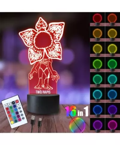 Lampka Nocna 3D LED LAMP Demogorgon Stranger Things