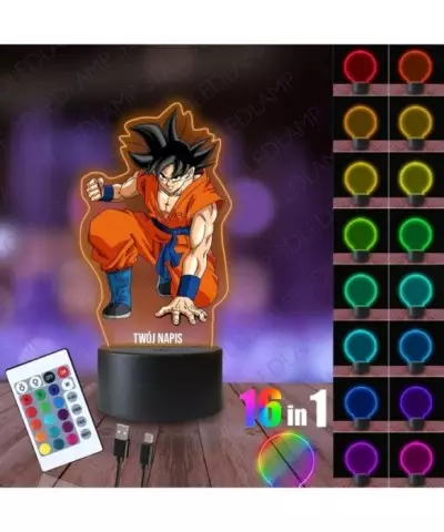 Lampka Nocna 3D LED LAMP z Nadrukiem Dragon Ball