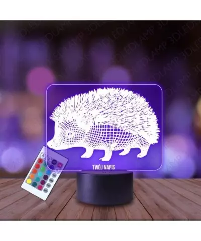 Lampka Nocna 3D LED LAMP Jeż Jeżyk