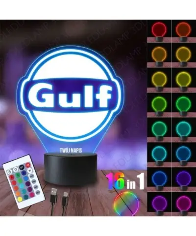 Lampka Nocna 3D LED LAMP Gulf Oil