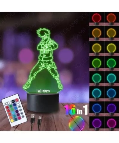 Lampka Nocna 3D LED LAMP Naruto Walka