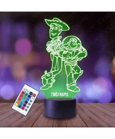 Lampka Nocna 3D LED LAMP Woody i Buzz Astral Toy Story