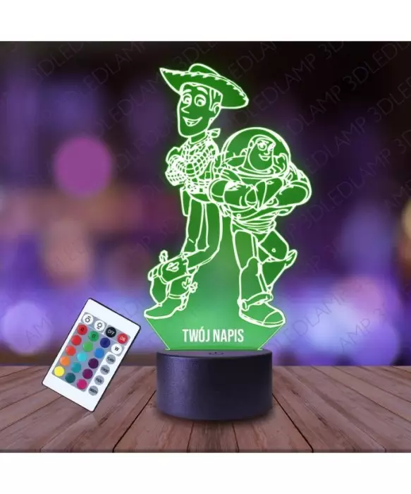 Lampka Nocna 3D LED LAMP Woody i Buzz Astral Toy Story