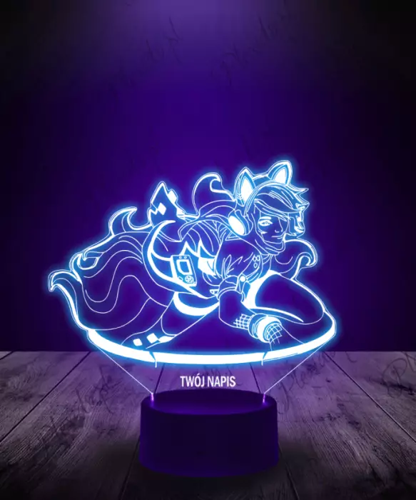 Lampka LED 3D Plexido League of Legends 9 Ogonów - 1