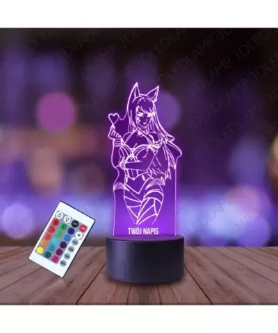Lampka Nocna 3D LED LAMP League of Legends Ahri Serce