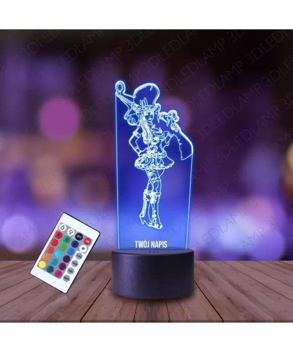 Lampka Nocna 3D LED LAMP League of Legends Caitlyn