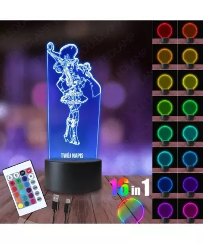 Lampka Nocna 3D LED LAMP League of Legends Caitlyn