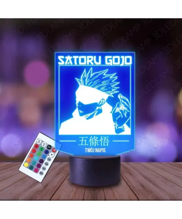 Lampka Nocna 3D LED LAMP Satoru Gojo Jujutsu Kaisen