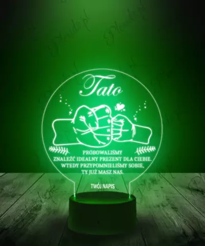 Lampka LED 3D Plexido Statuetka dla Taty