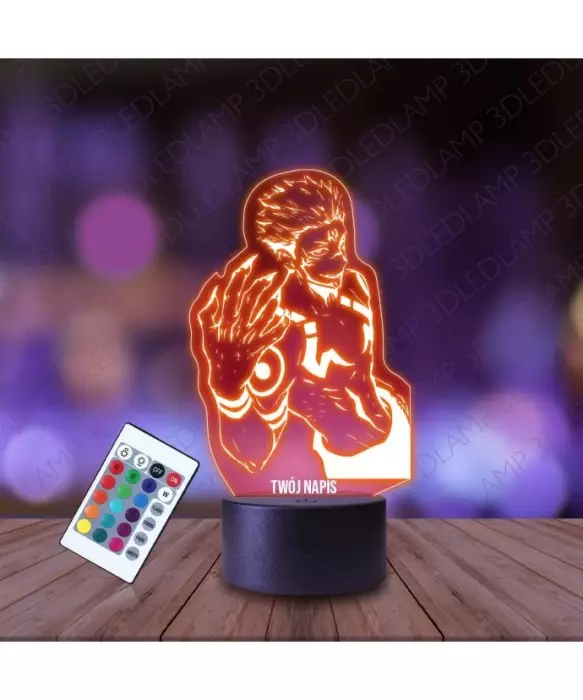 Lampka Nocna 3D LED LAMP Sukuna Jujutsu Kaisen