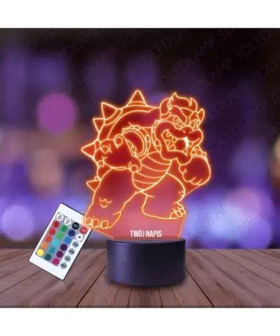 Lampka Nocna 3D LED LAMP Super Mario Bowser