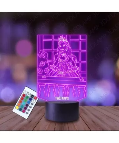 Lampka Nocna 3D LED LAMP Barbie na Balkonie