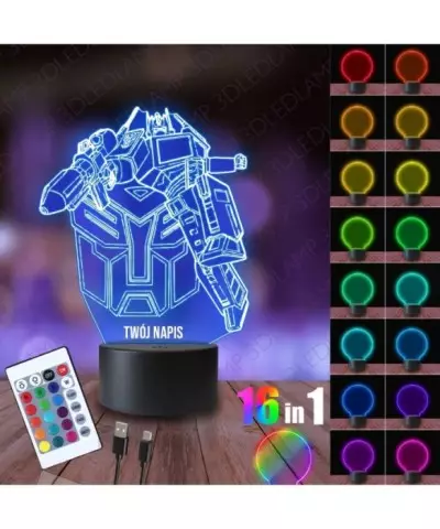 Lampka Nocna 3D LED LAMP Transformers Optimus